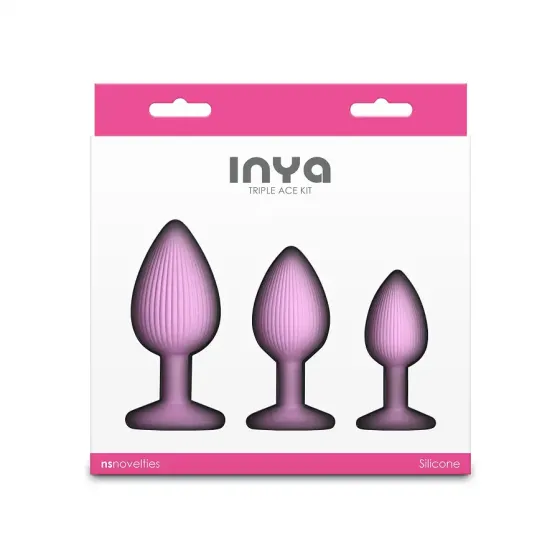 Набір анальних пробок NS Novelties INYA - Triple Ace Kit - Blush Львів