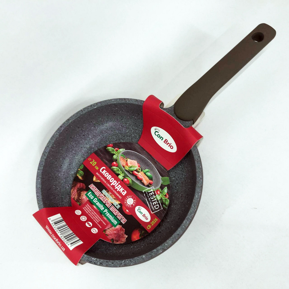 Якісні кухонні сковорідки Con, Якісна алюмінієва антипригарна сковорода, Лита алюмінієва сковорода NB-47 Львів - фото 7