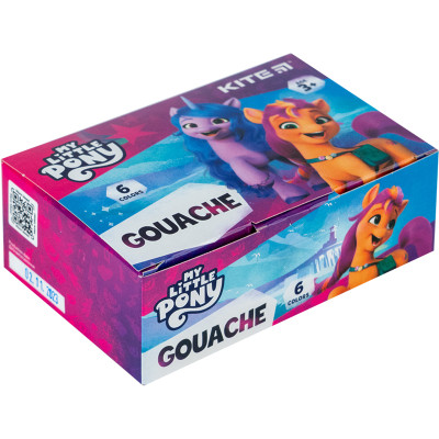 Гуашеві фарби Kite Little Pony 6 кольорів, 20 мл (LP23-062) Вінниця - фото 1