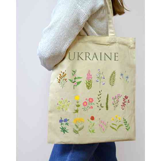 Екошопер BookOpt BK4083 Польові квіти, бежевий Киев