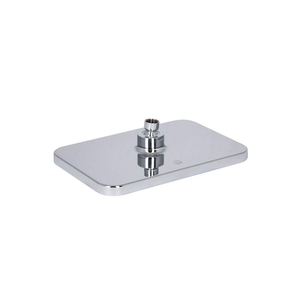 Лійка для верхнього душу Qtap Hlavova 260x180 мм прямокутна QTHLA107CRM45784 Chrome/Black Київ - фото 8