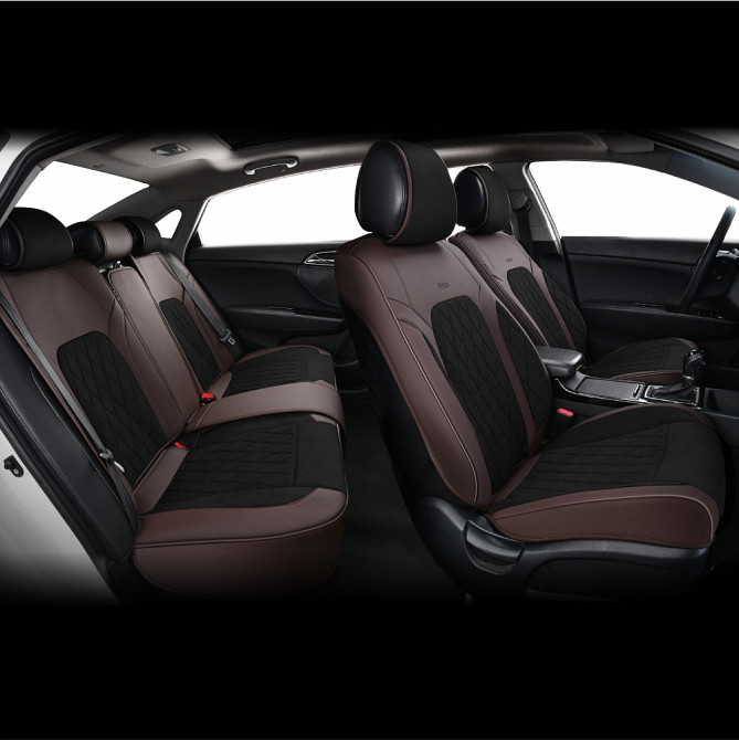Комплект, 3D чохли для сидінь Beltex Malibu, black-brown Львів - фото 2