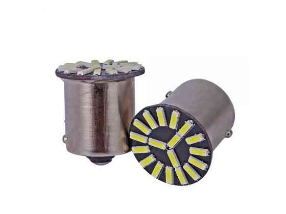 Светодиодная лампа AllLight T25 18 диодов 4014 BA15S 12V WHITE Харьков