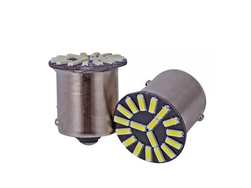 Світлодіодна лампа AllLight T25 18 діодів 4014 BA15S 12 V WHITE Харків - фото 1