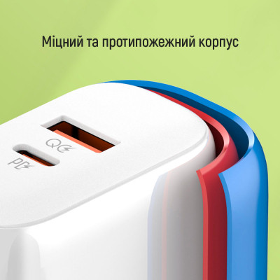 Зарядний пристрій ColorWay GaN Mini 25W PD Port PPS USB-C white (CW-CHS052PD-WT) Вінниця - фото 5