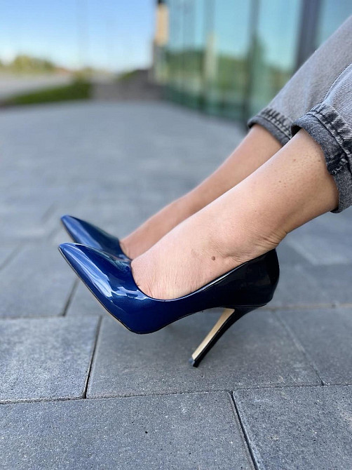 Vices Туфлі жіночі VICES сині еко-лак каблук 11 см 36-37 р. (4010-11) Коломыя - изображение 7