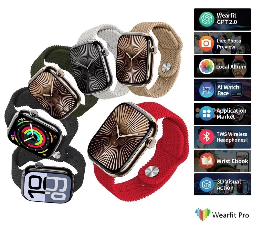 Розумний смарт-годинник HK10 Pro Max Бежевий Київ - фото 10