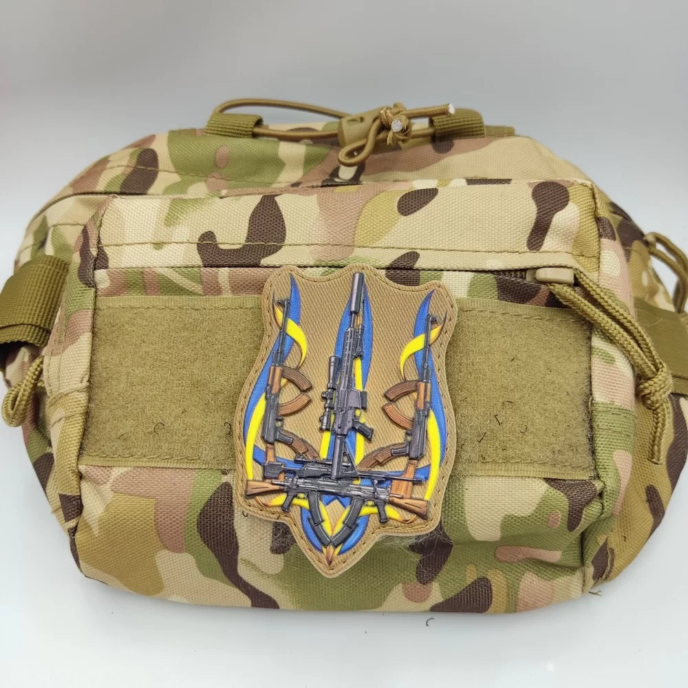 Патч / шеврон Тризуб зі зброї койот Запорожье - изображение 2