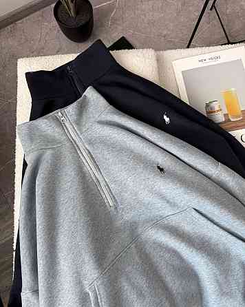 Женский утепленный оверсайз свитшот трехнитка на флисе 42-48 Серый меланж Одесса