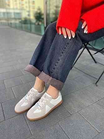 ALLSY Кроссовки женские ALLSY белые кожа+замша весна-осень размер 36-42 (R2560-1) Київ