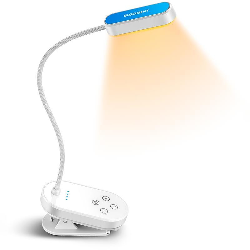 Лампа настільна акумуляторна Glocusent Mini clip-on Book light, біла Вінниця - фото 1
