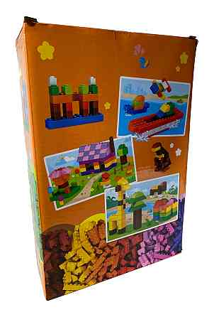 Детский развивающий конструктор 1000 штук в наборе, 1:48 мелкие строительные блоки, 20x15x3.5 см Каменец-Подольский