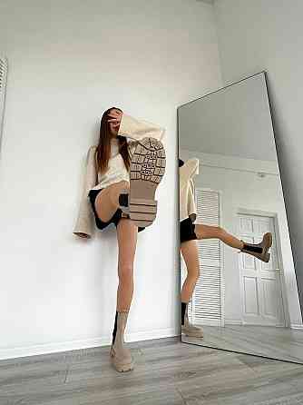 Без бренда Черевики жіночі VIFEST капучино натуральна шкіра зима висота 20 см (5203) 37р.38р.39 Коломия