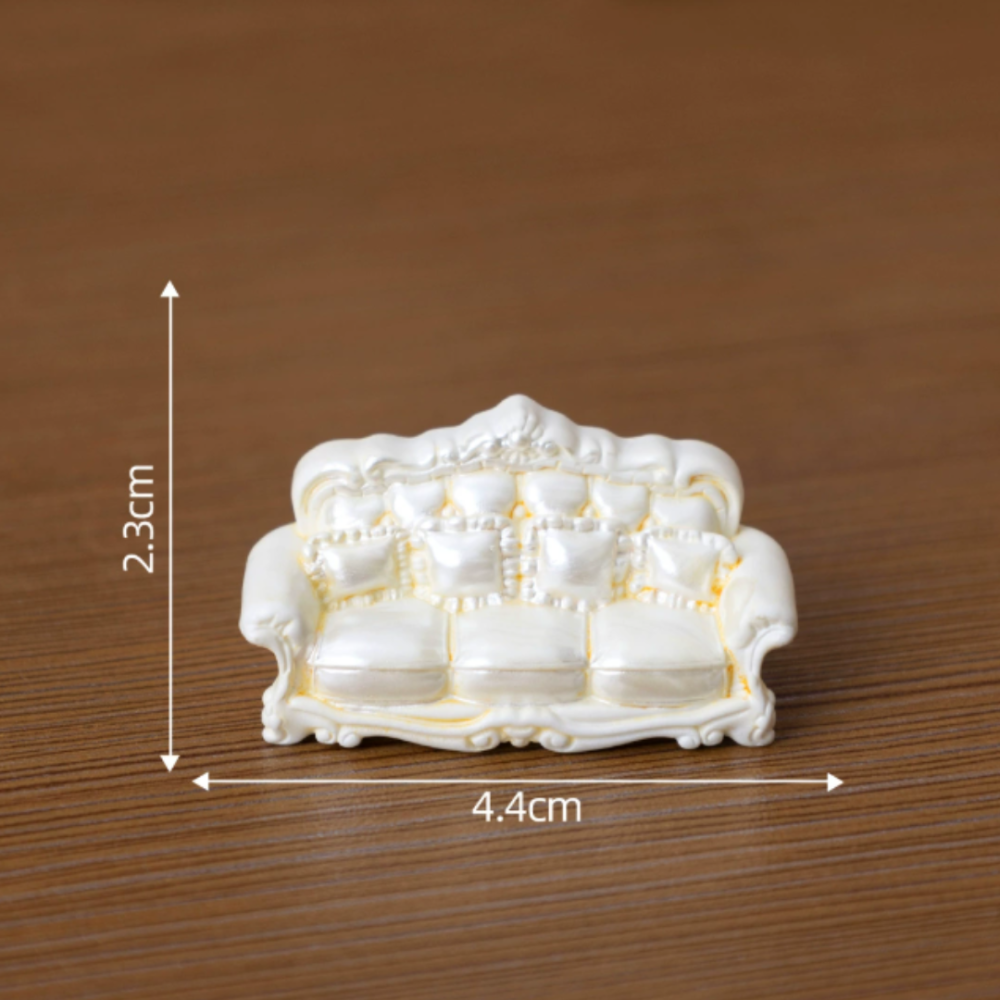 Набір мініатюрних меблів у стилі Рококо для мікроландшафту та лялькових будиночків (5 предметів) Одеса - фото 4