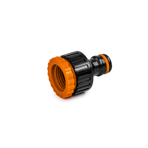 Адаптер на кран редукційний із внутрішньою різьбою 3/4" / 1/2", BLACK LINE, з ярликом, ECO-PWB2198L Київ