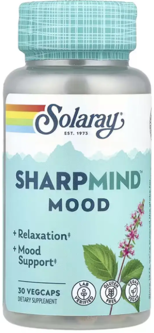 Формула для настроения Solaray SharpMind Nootropics Mood CTN 30 вег капс Киев - изображение 1