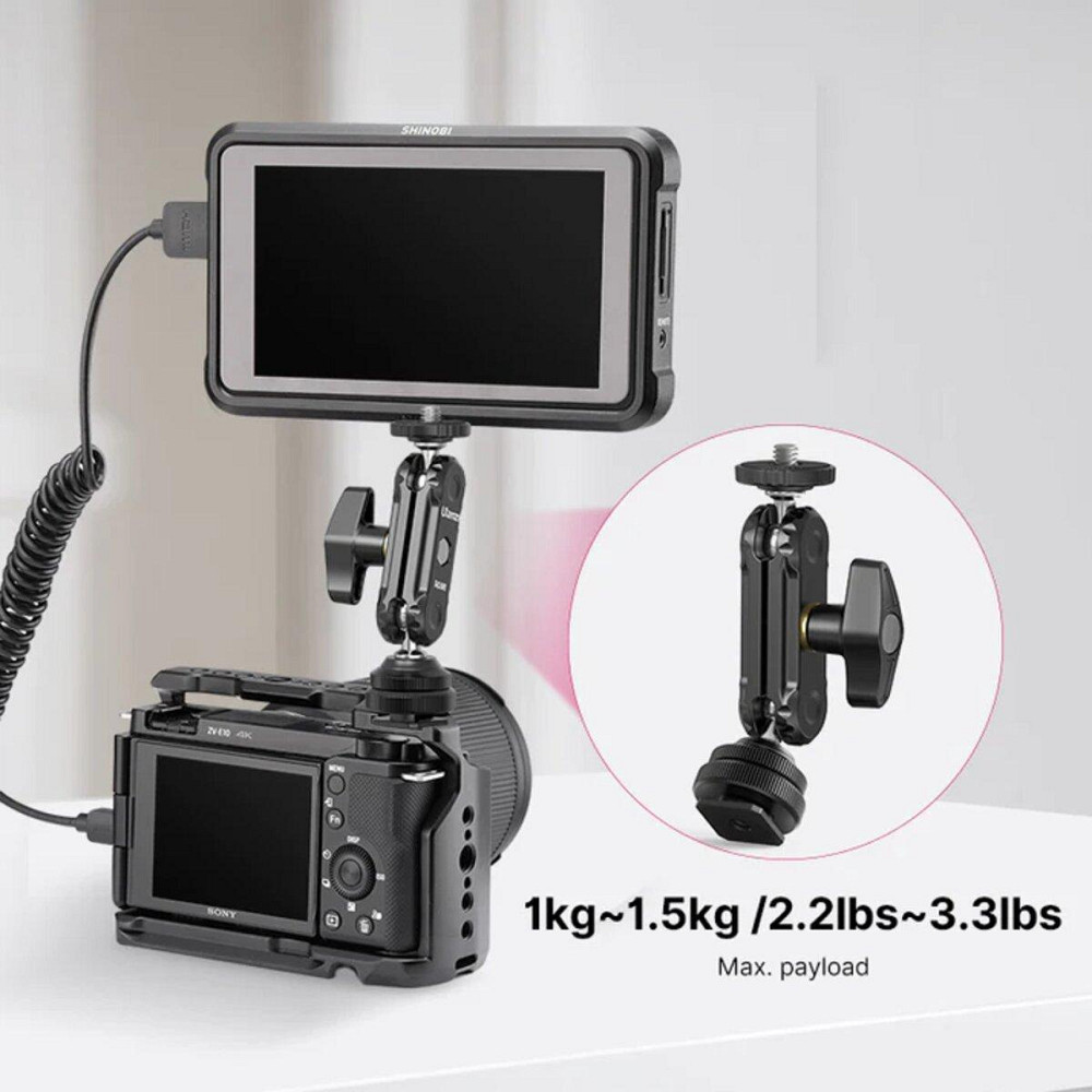 Шарнірне кріплення Ulanzi R098 Double Ball Heads with Code Shoe Mount UV-2954 Одеса - фото 8