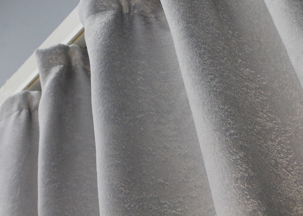 Комплект коротких штор VR-Textil Софт № 981ш Светло-серый 130х170 см 2шт (35-0228) Киев - изображение 8