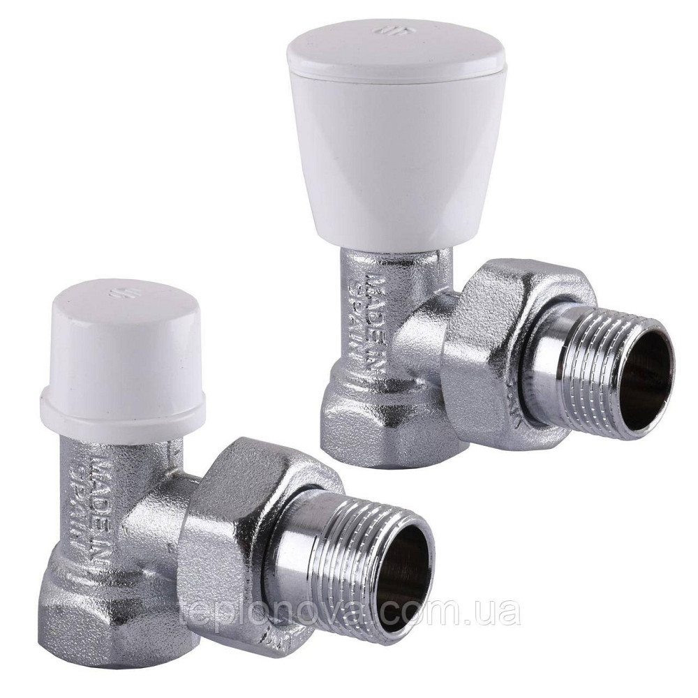 Набір Крани радіаторні кутові ARCO 1/2" подавання + зворотна сторона KC012 KCM17 Чернівці - фото 1