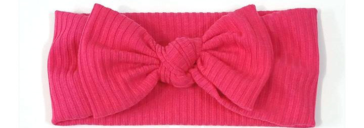 Пов'язка для волосся з бантом малинова Київ - фото 1