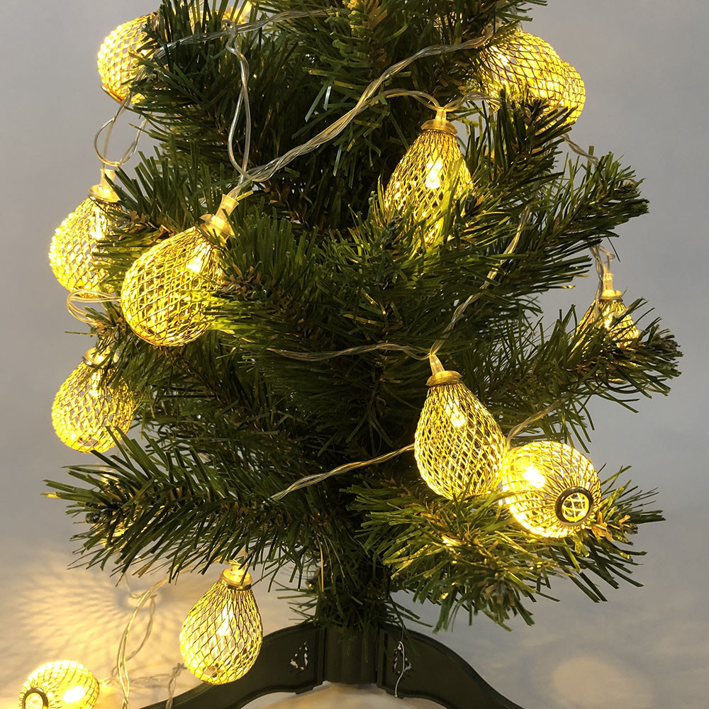 Гірлянда з led світлодіодами 20 шт 2 м, Світлодіодна світлова гірлянда, Гірлянда лампочки RL-934 на ялинку Київ - фото 5