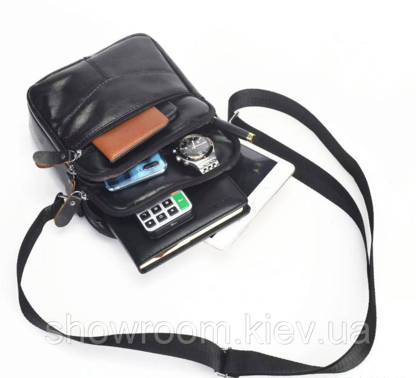 Мужская кожаная черная Leather Collection (5037) черная Киев - изображение 4