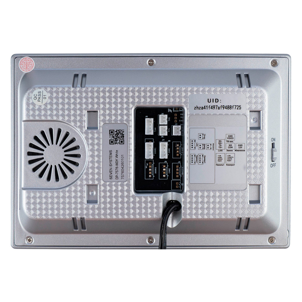 Відеодомофон 7 дюймів з Wi-Fi SEVEN DP-7576-W2K white Київ - фото 6