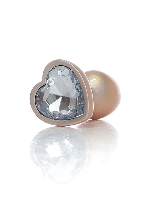 Анальная металлическая пробка Plug-Jewellery Pearl Gold Heart PLUG- Clear S Sex Aura Киев - изображение 7