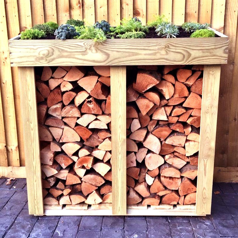 Дровница деревянная 