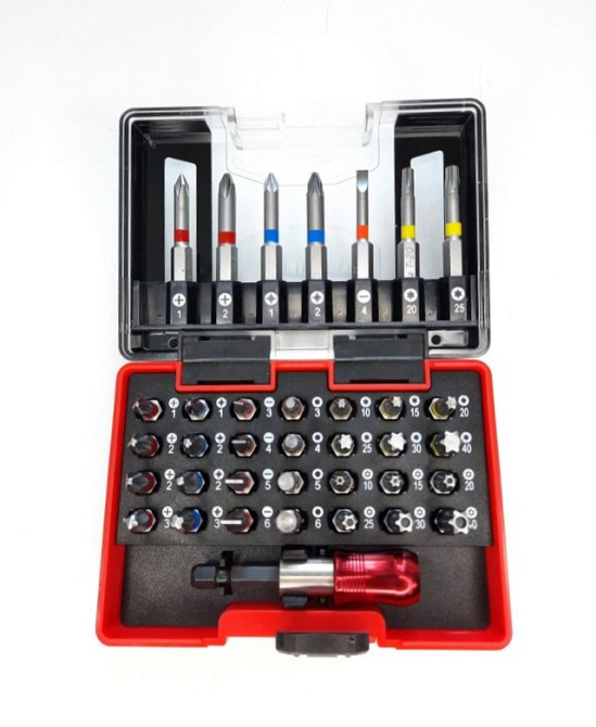 Набір біт 36пр. HEX,PH,PZ,SL,TORX (KingRoy 32080) Винница - изображение 1