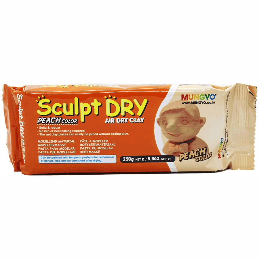 Маса для моделювання персикова самозастигаюча 250г ''Sculpt Dry'' MUNGYO Київ - фото 1