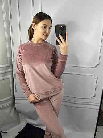 Жіночий спортивний велюровий костюм Пудровий M Харків