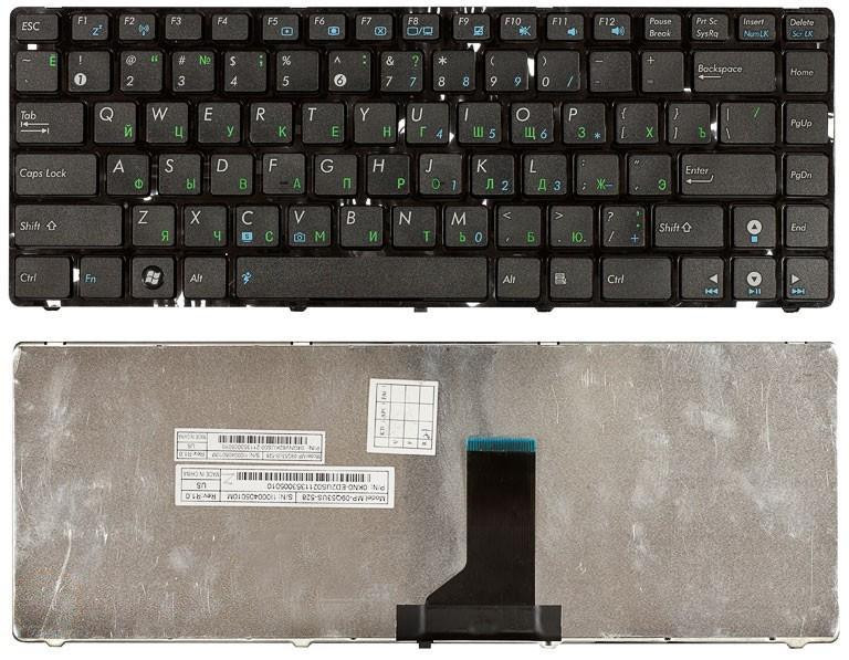Клавиатура для ноутбука Asus (UL30, K42, K43, X42) Black, (Black Frame) RU Вінниця - фото 1