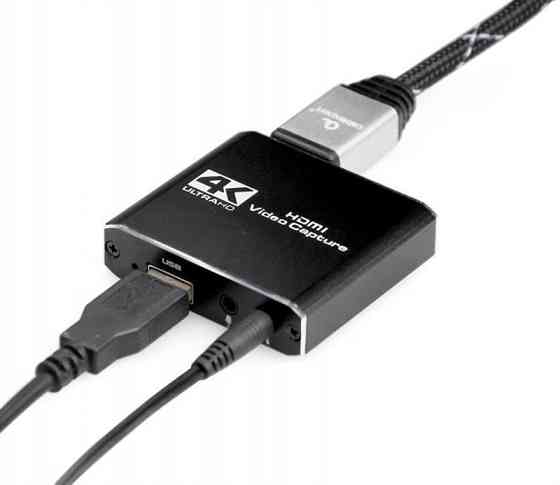 Адаптер HDMI-USB+3.5 мм (F/F), Black (UHG-4K2-01) Чорний Харків