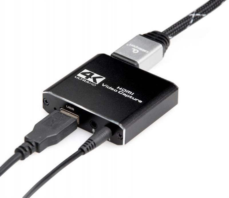 Адаптер HDMI-USB+3.5 мм (F/F), Black (UHG-4K2-01) Чорний Харків - фото 1