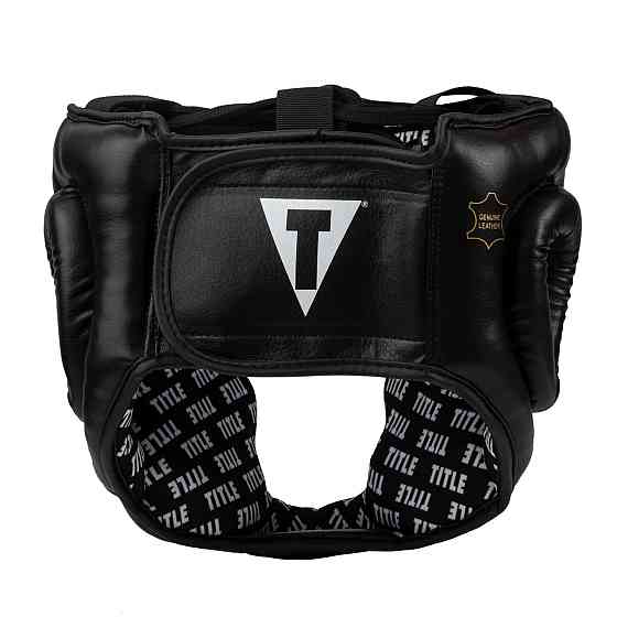 Боксерський шолом TITLE Classic Full Coverage Training Headgear 2.0 Black XL (капа в комплекті) Каменское