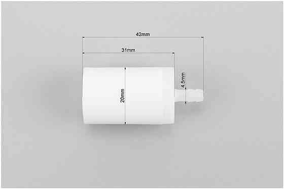 Фільтр паливний - елемент (поліпропілен) d-4,5mm, D-20mm, L-42mm Київ