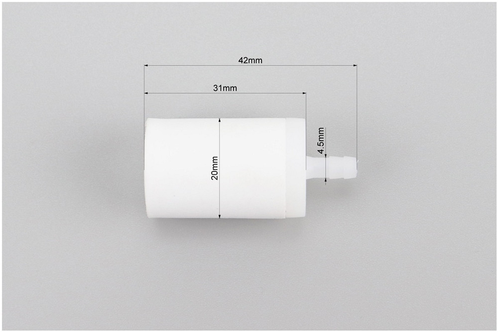 Фільтр паливний - елемент (поліпропілен) d-4,5mm, D-20mm, L-42mm Київ - фото 2