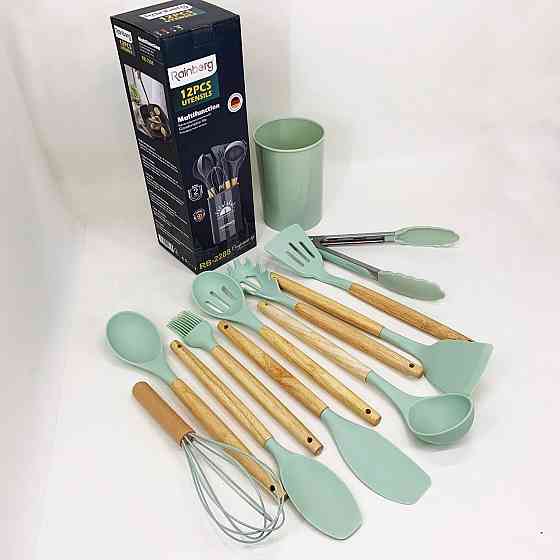 Кухонний набір силіконовий для готування, Приналежності для кухаря, Набір кухонного інвентарю YO-10 Івано-Франківськ