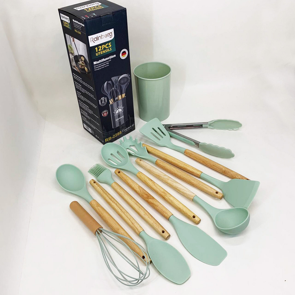 Кухонний набір силіконовий для готування, Приналежності для кухаря, Набір кухонного інвентарю YO-10 Івано-Франківськ - фото 5