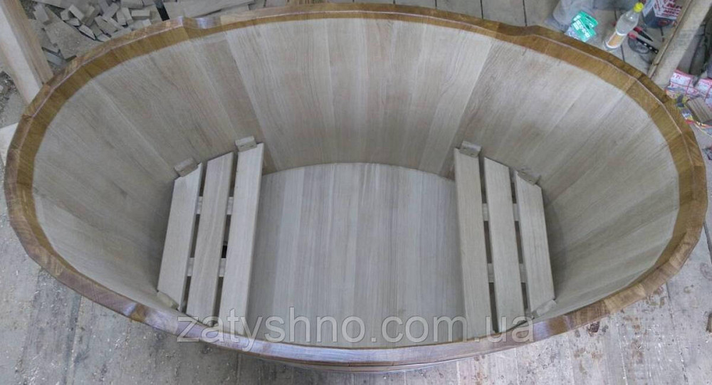 Овальная купель для бани из дуба Киев - изображение 5
