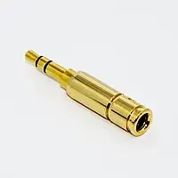 Купить Штекер 3,5мм стерео, gold, металлический корпус, золотистый Полтава