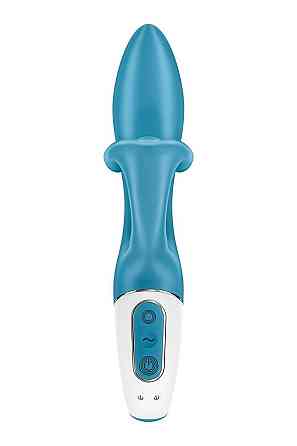 Вібратор-кролик із потрійним відростком Satisfyer Embrace me Turquoise, 2 мотори, діаметр 3,6 см Sex Aura Київ