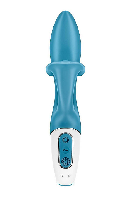 Вібратор-кролик із потрійним відростком Satisfyer Embrace me Turquoise, 2 мотори, діаметр 3,6 см Sex Aura Київ - фото 5