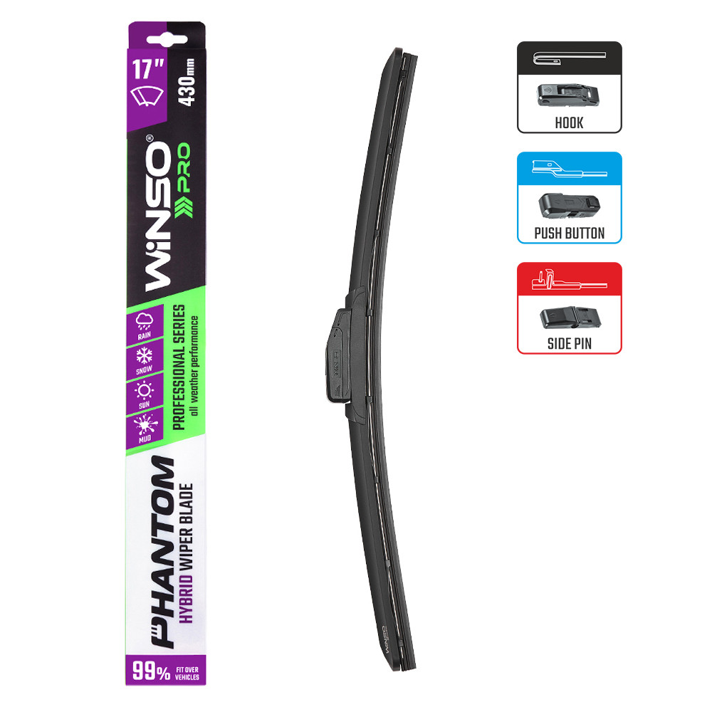 Щетка стеклоочистителя гибридная Winso Pro Phantom 17/430мм Львов - изображение 3