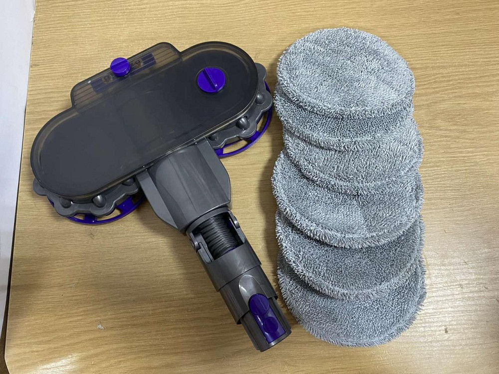 Б/в Електрична насадка-швабра для пилососа Dyson V7 V8 V10 V11 V15 + 6 серветок з мікрофібри (Комплект 7-в-1) Київ - фото 8