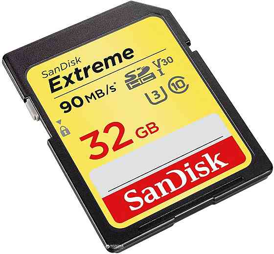 SDHC (UHS-1 U3) SanDisk Extreme 32Gb class 10 (90Mb/s, 600x) Київ