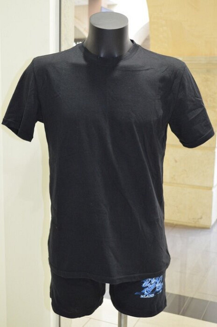 Футболка мужская Lans 12/001 XXL, Черный Київ - фото 1