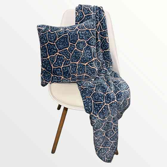 Ecotton Набір для подорожі Ecotton 2 в 1 Подушка 40х40 плед 110х140 блакитний FL-087 Киев