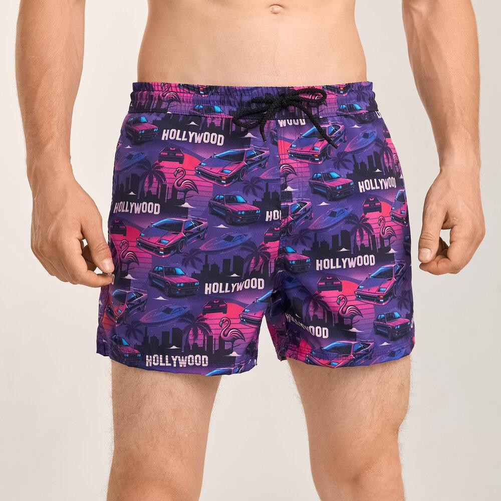 Принтовані чоловічі шорти для плавання Pobedov Pool day Hollywood Київ - фото 7